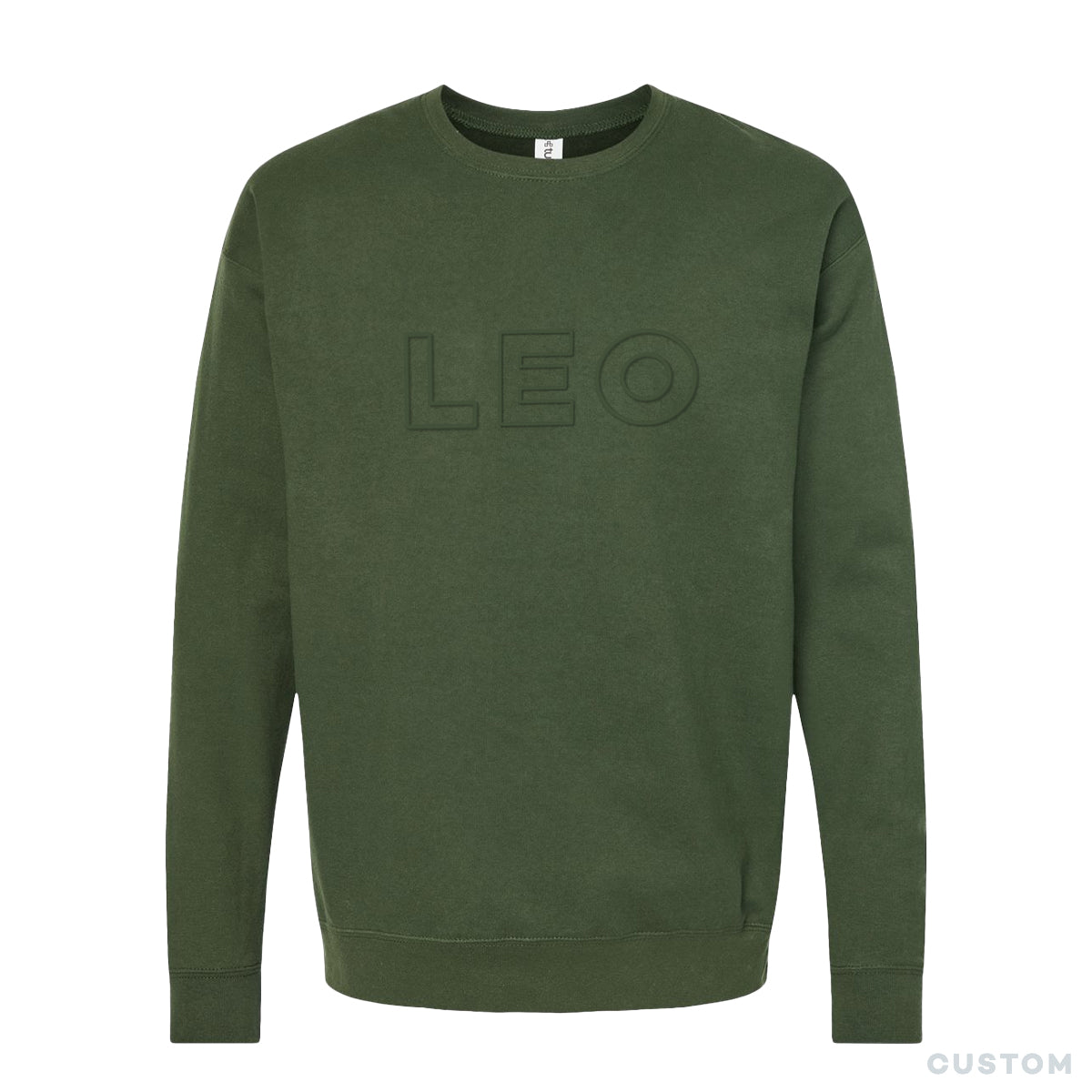 Limited Edition Fall LEO Puff Sweatshirt Military Green