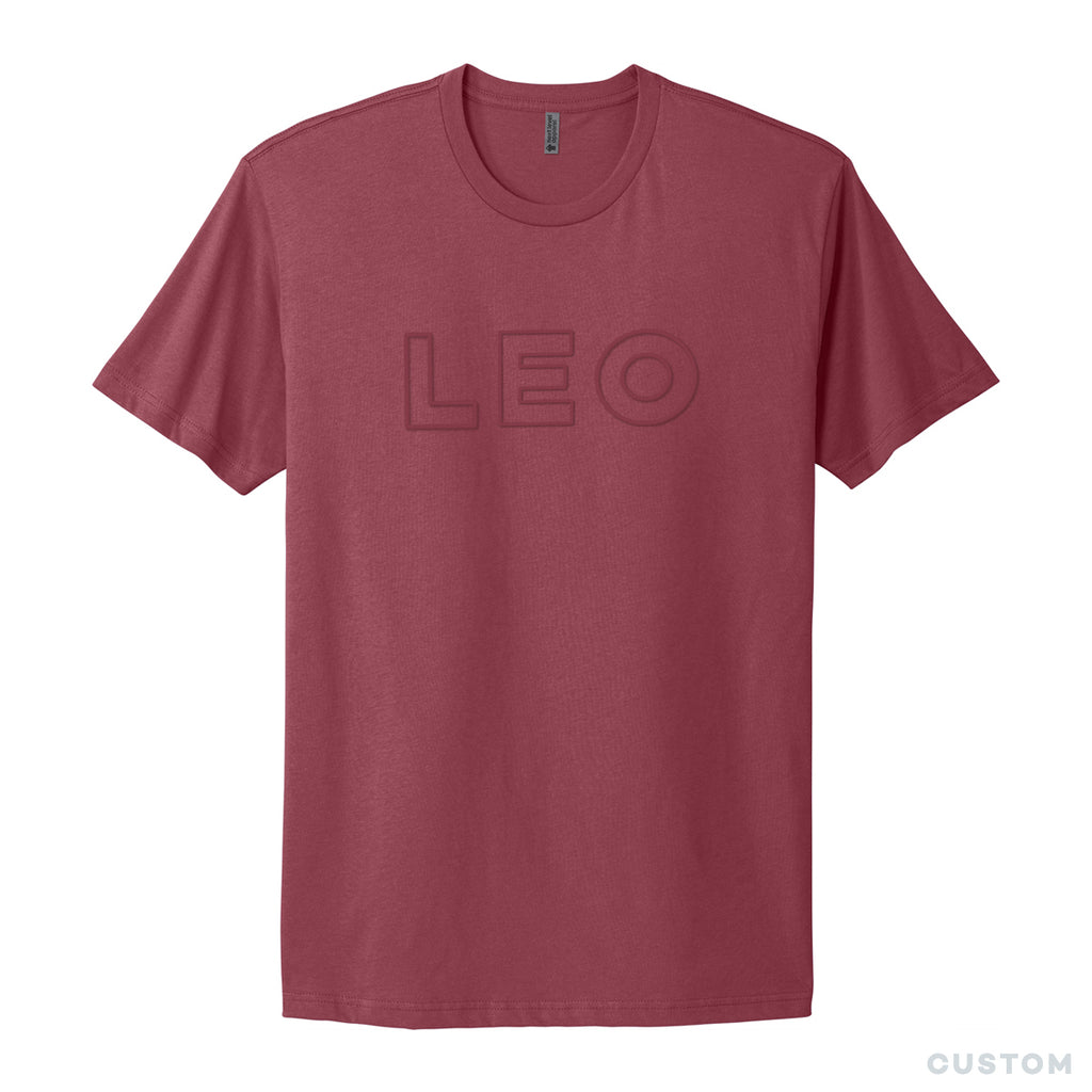 LEO Embroidered Cotton T-Shirt